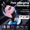 120W Retractable Fast Car Charger | 4-in-1 USB