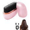 Electric Hair Straightener Brush 🔥 | Mini & Portable