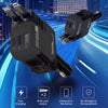 120W Retractable Fast Car Charger | 4-in-1 USB